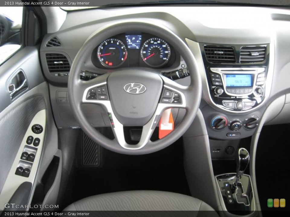Gray Interior Dashboard for the 2013 Hyundai Accent GLS 4 Door #68038661