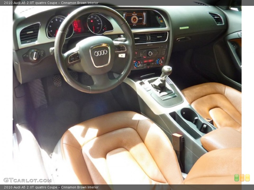 Cinnamon Brown Interior Prime Interior for the 2010 Audi A5 2.0T quattro Coupe #68041823
