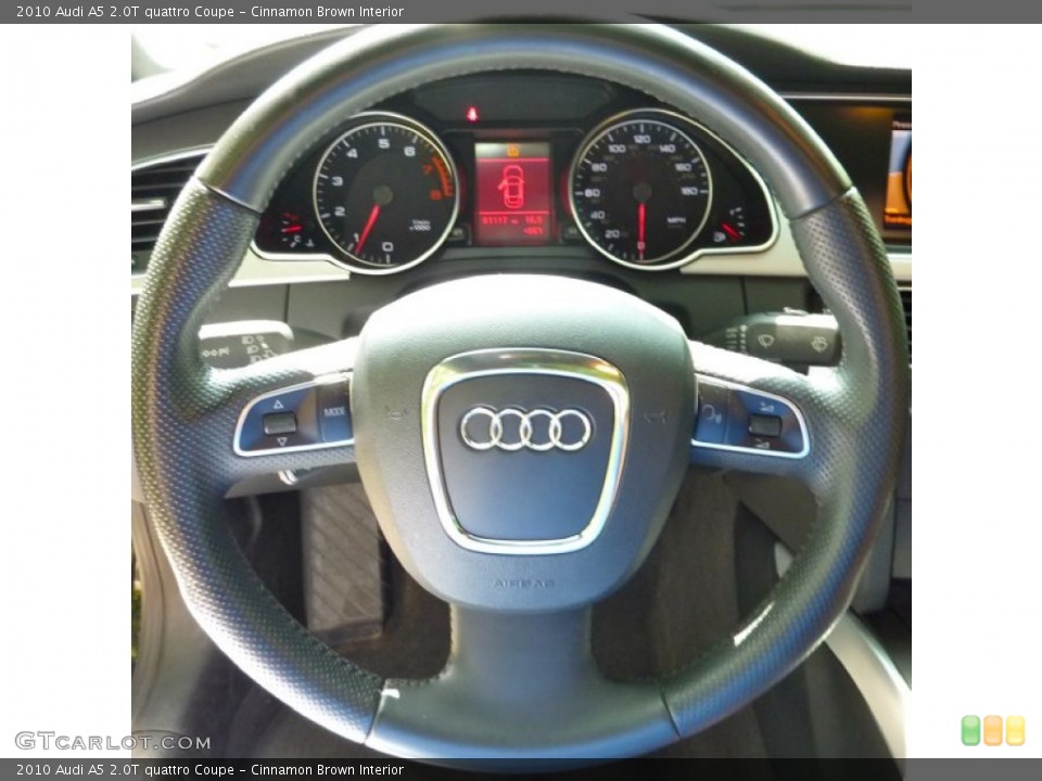 Cinnamon Brown Interior Steering Wheel for the 2010 Audi A5 2.0T quattro Coupe #68041826