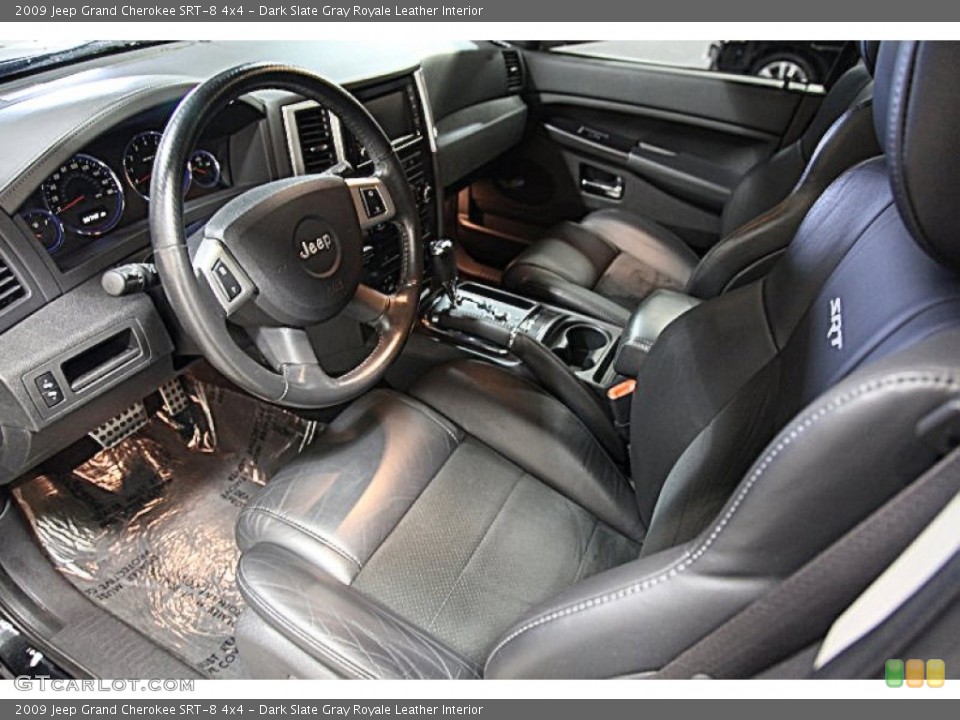 Dark Slate Gray Royale Leather Interior Photo for the 2009 Jeep Grand Cherokee SRT-8 4x4 #68044168