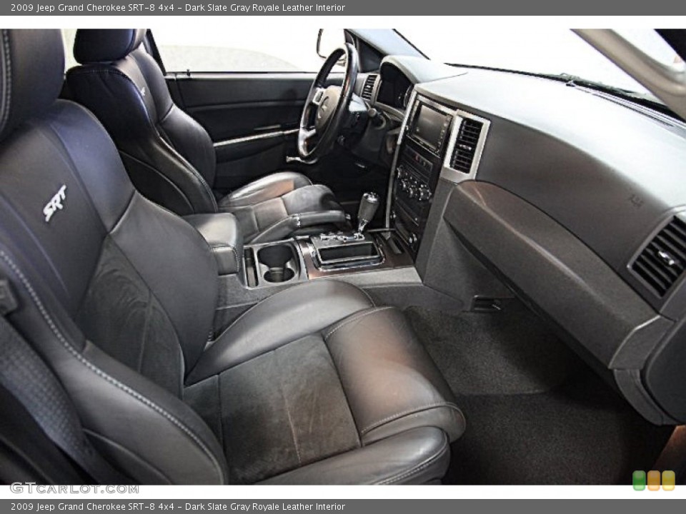Dark Slate Gray Royale Leather Interior Photo for the 2009 Jeep Grand Cherokee SRT-8 4x4 #68044184