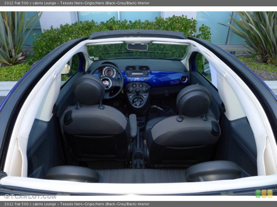 Tessuto Nero-Grigio/Nero (Black-Grey/Black) Interior Photo for the 2012 Fiat 500 c cabrio Lounge #68046094
