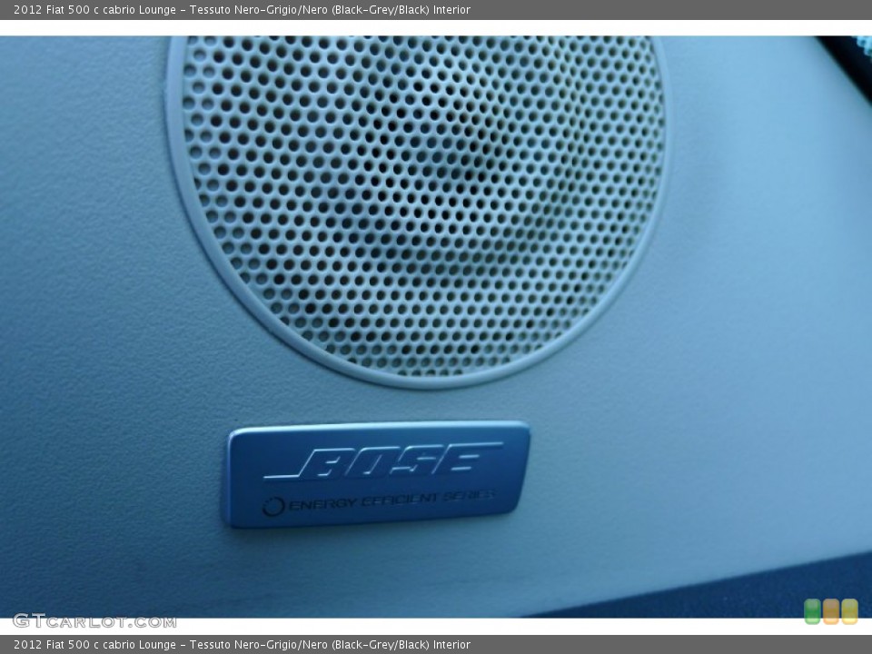 Tessuto Nero-Grigio/Nero (Black-Grey/Black) Interior Audio System for the 2012 Fiat 500 c cabrio Lounge #68046161