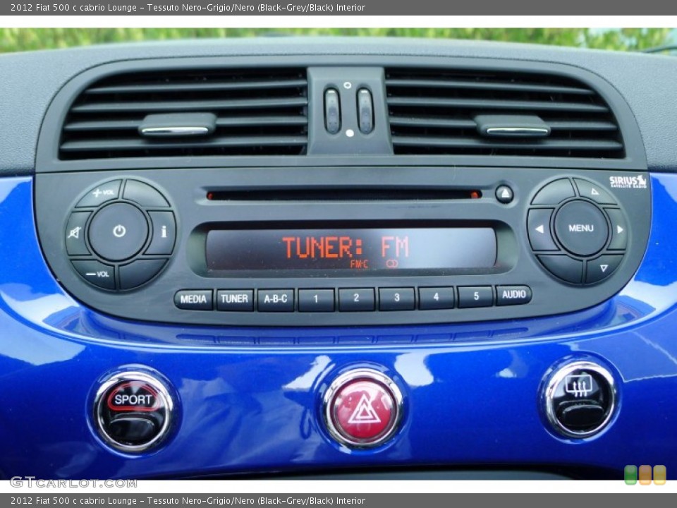 Tessuto Nero-Grigio/Nero (Black-Grey/Black) Interior Audio System for the 2012 Fiat 500 c cabrio Lounge #68046190