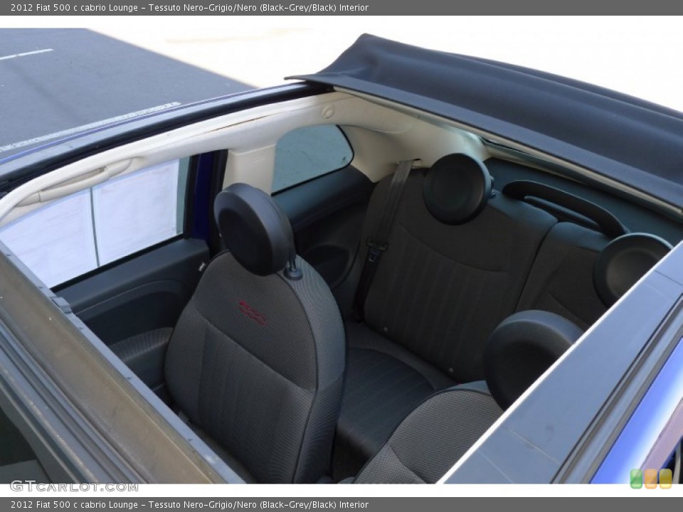 Tessuto Nero-Grigio/Nero (Black-Grey/Black) Interior Photo for the 2012 Fiat 500 c cabrio Lounge #68046205