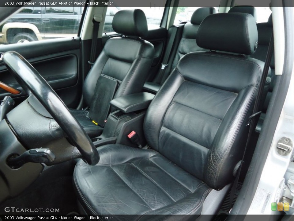 Black Interior Front Seat for the 2003 Volkswagen Passat GLX 4Motion Wagon #68047582