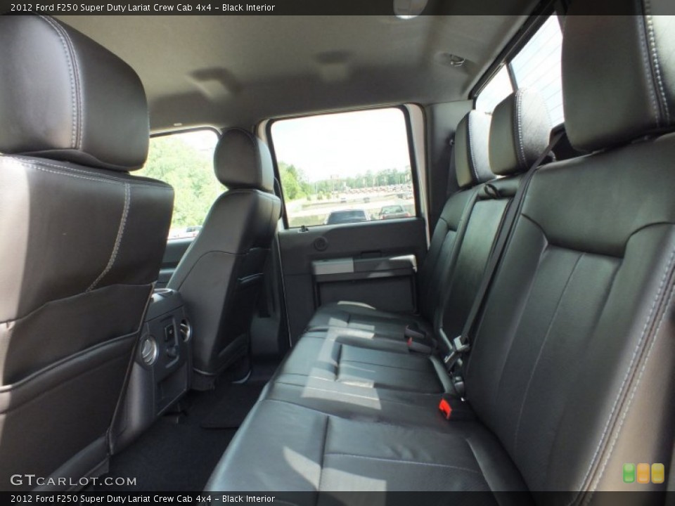 Black Interior Rear Seat for the 2012 Ford F250 Super Duty Lariat Crew Cab 4x4 #68057174