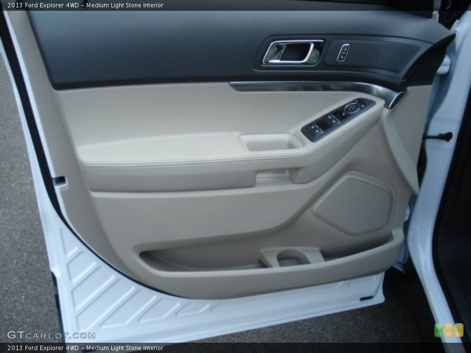 Medium Light Stone Interior Door Panel for the 2013 Ford Explorer 4WD #68057969
