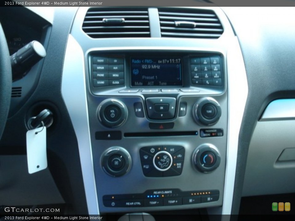 Medium Light Stone Interior Controls for the 2013 Ford Explorer 4WD #68057996
