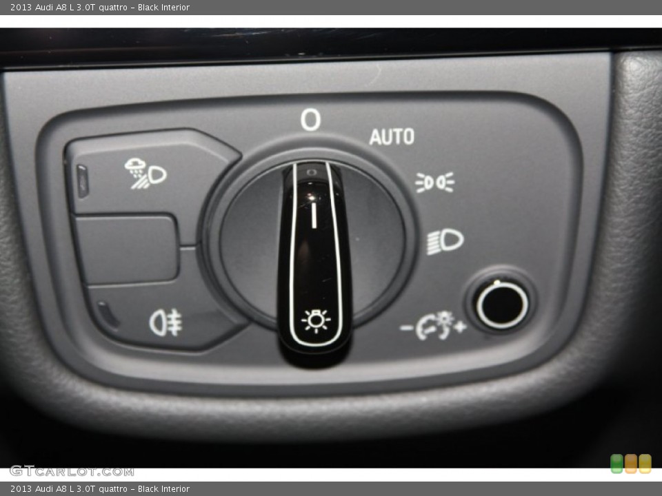 Black Interior Controls for the 2013 Audi A8 L 3.0T quattro #68061922