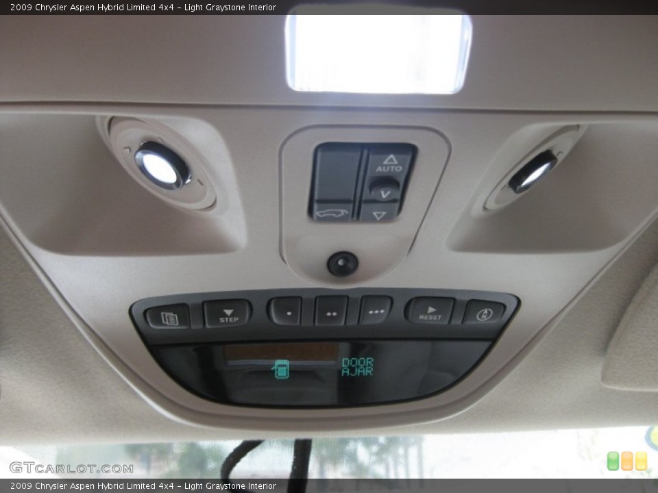 Light Graystone Interior Controls for the 2009 Chrysler Aspen Hybrid Limited 4x4 #68063651