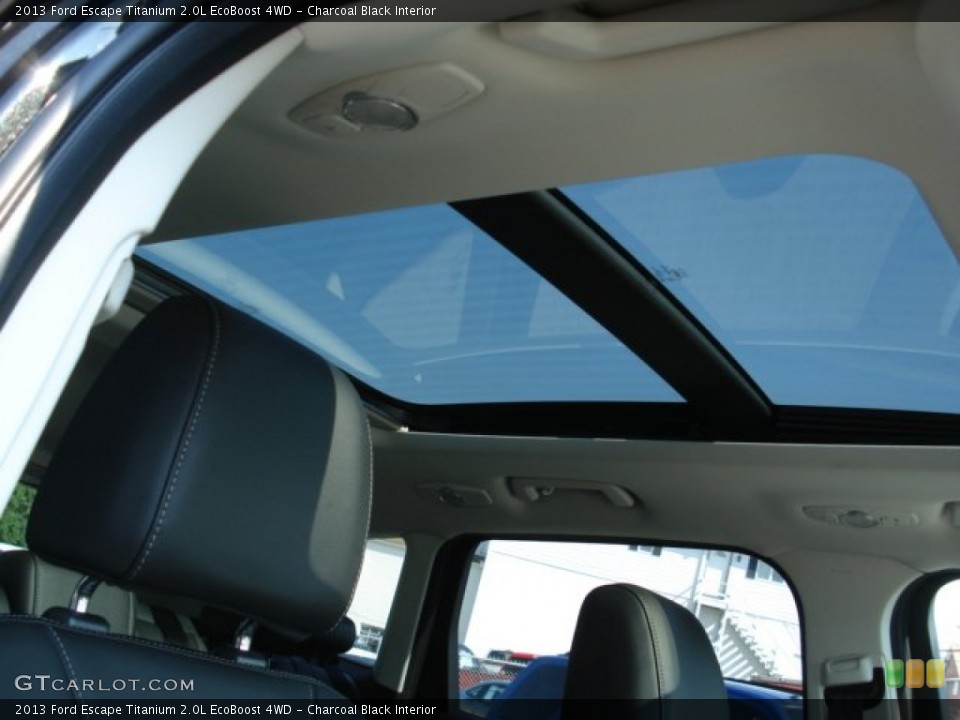 Charcoal Black Interior Sunroof for the 2013 Ford Escape Titanium 2.0L EcoBoost 4WD #68063924