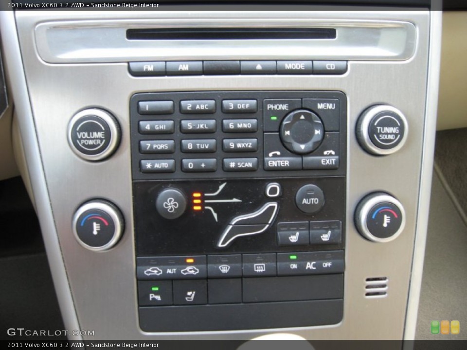 Sandstone Beige Interior Controls for the 2011 Volvo XC60 3.2 AWD #68070449