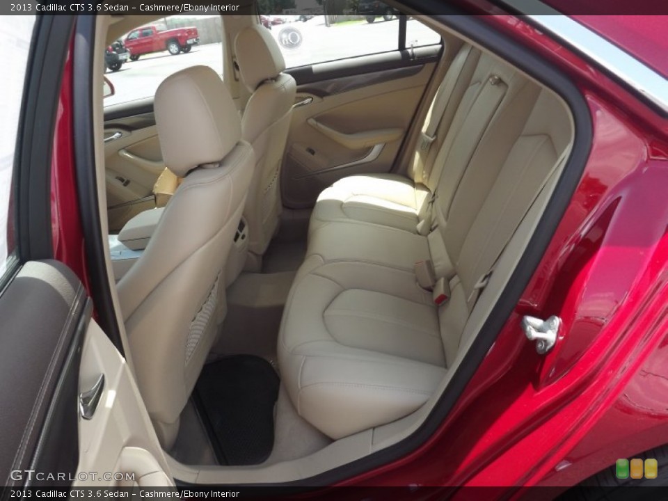 Cashmere/Ebony Interior Rear Seat for the 2013 Cadillac CTS 3.6 Sedan #68070620