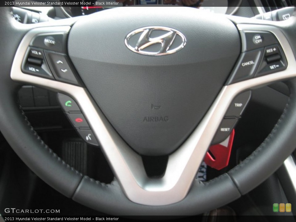 Black Interior Steering Wheel for the 2013 Hyundai Veloster  #68070719