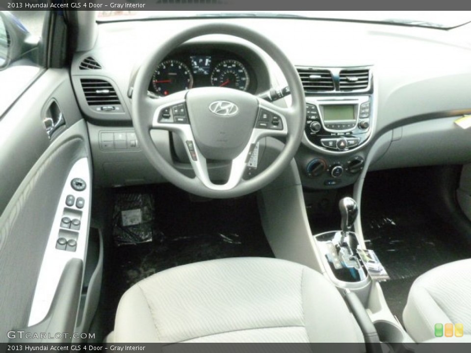 Gray Interior Dashboard for the 2013 Hyundai Accent GLS 4 Door #68073158