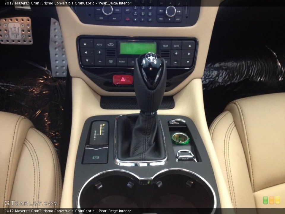 Pearl Beige Interior Transmission for the 2012 Maserati GranTurismo Convertible GranCabrio #68074307