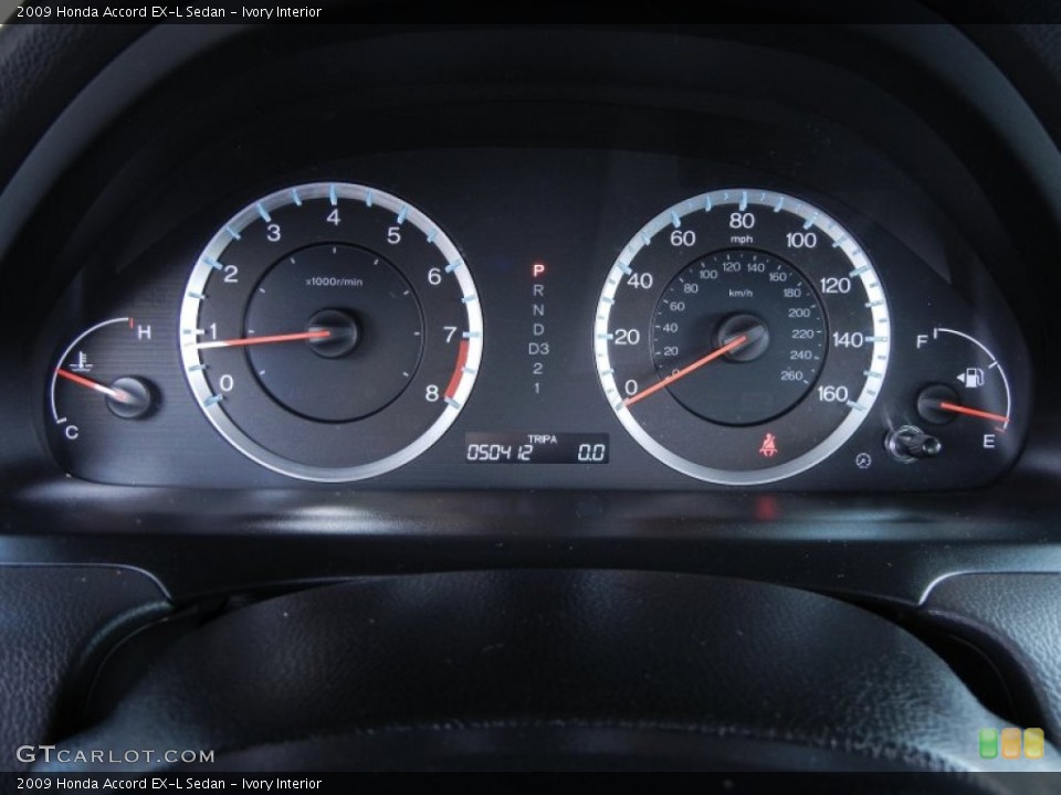 Ivory Interior Gauges for the 2009 Honda Accord EX-L Sedan #68074532