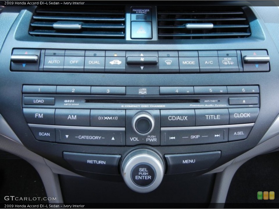 Ivory Interior Controls for the 2009 Honda Accord EX-L Sedan #68074550