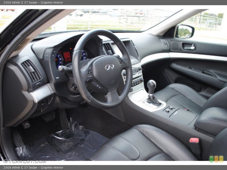 Graphite Interior Prime Interior for the 2009 Infiniti G 37 Sedan #68074802