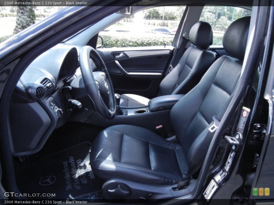 Black Interior Photo for the 2006 Mercedes-Benz C 230 Sport #68075717