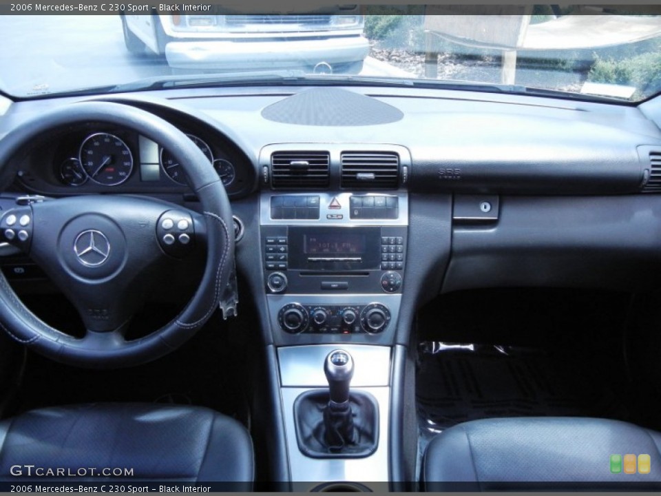 Black Interior Dashboard for the 2006 Mercedes-Benz C 230 Sport #68075783