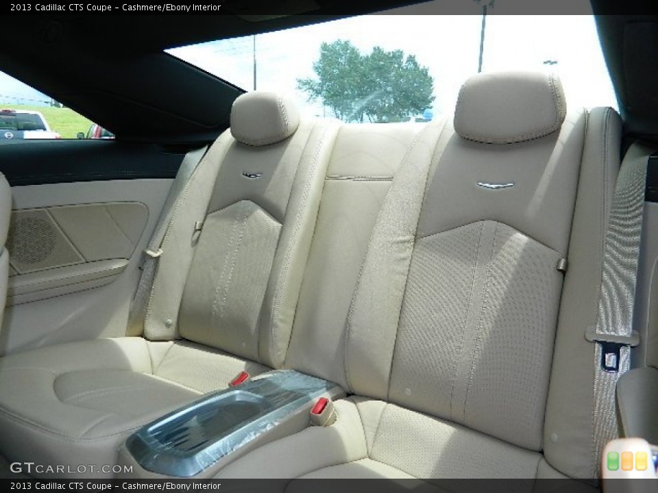 Cashmere/Ebony Interior Rear Seat for the 2013 Cadillac CTS Coupe #68078336