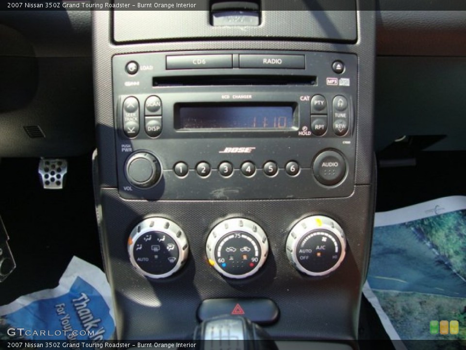 Burnt Orange Interior Controls for the 2007 Nissan 350Z Grand Touring Roadster #68081873