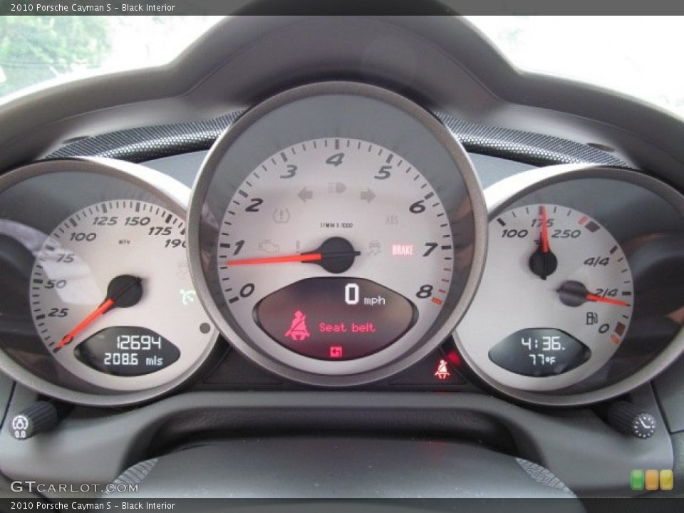 Black Interior Gauges for the 2010 Porsche Cayman S #68085170