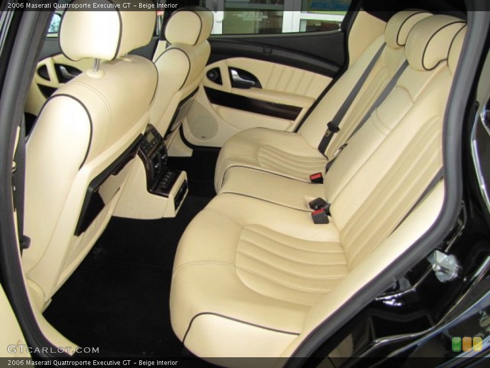 Beige Interior Rear Seat for the 2006 Maserati Quattroporte Executive GT #68085659