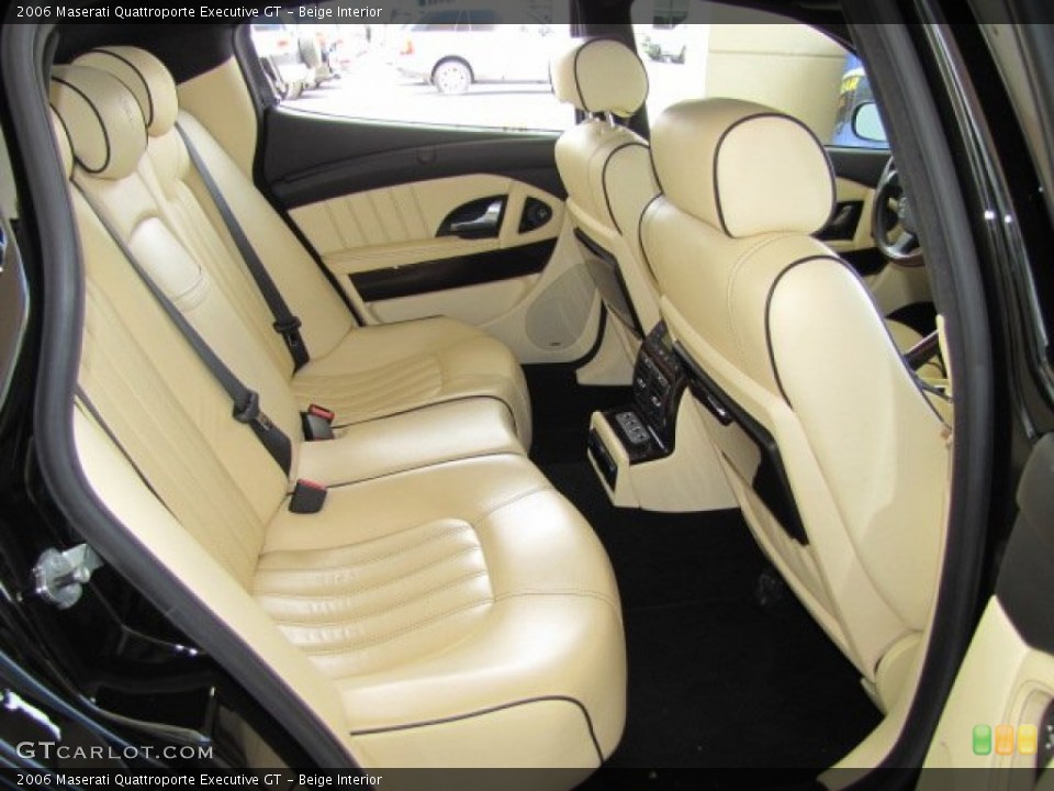 Beige Interior Rear Seat for the 2006 Maserati Quattroporte Executive GT #68085734