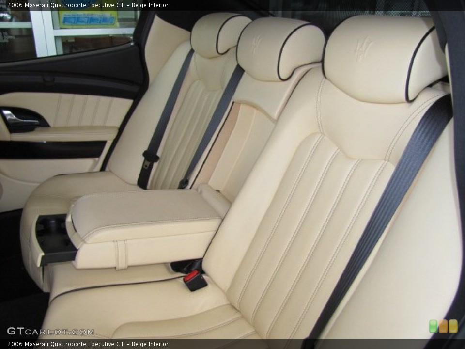 Beige Interior Rear Seat for the 2006 Maserati Quattroporte Executive GT #68085773