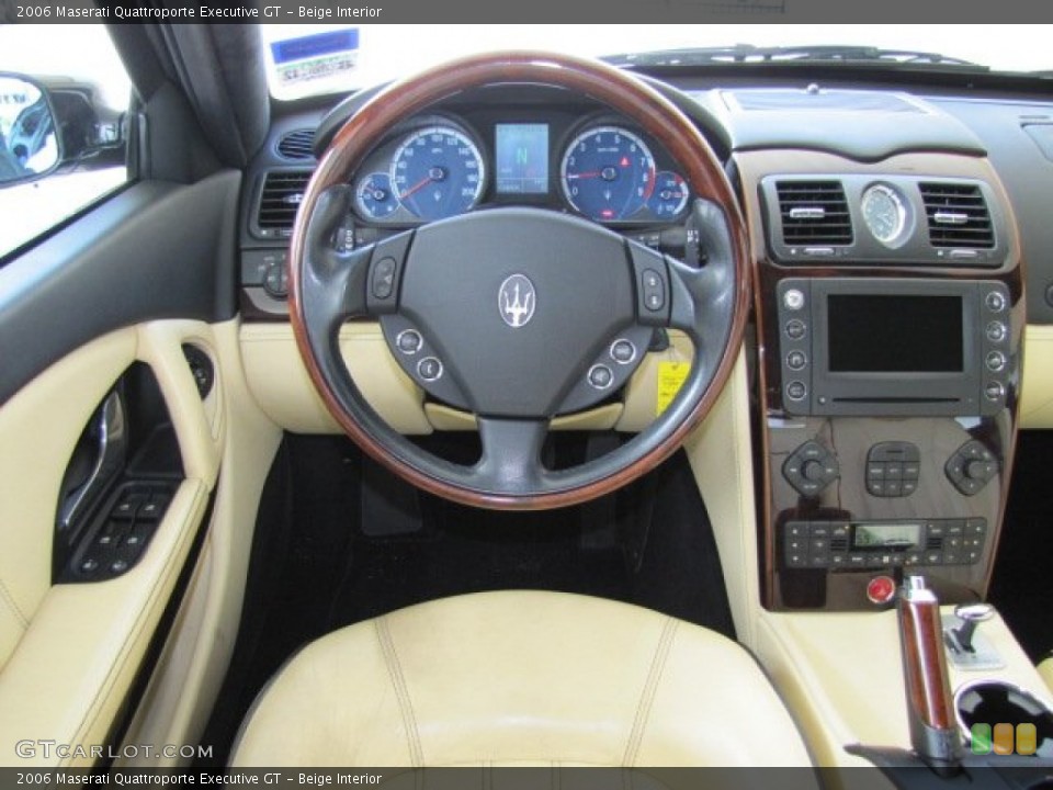Beige Interior Steering Wheel for the 2006 Maserati Quattroporte Executive GT #68085803
