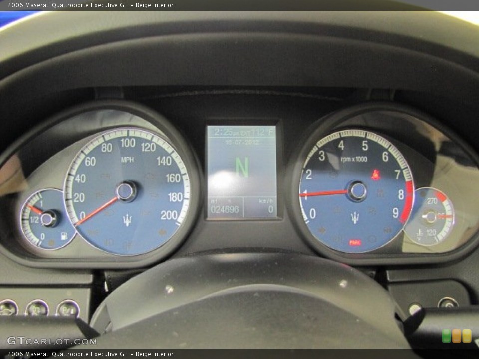 Beige Interior Gauges for the 2006 Maserati Quattroporte Executive GT #68085848