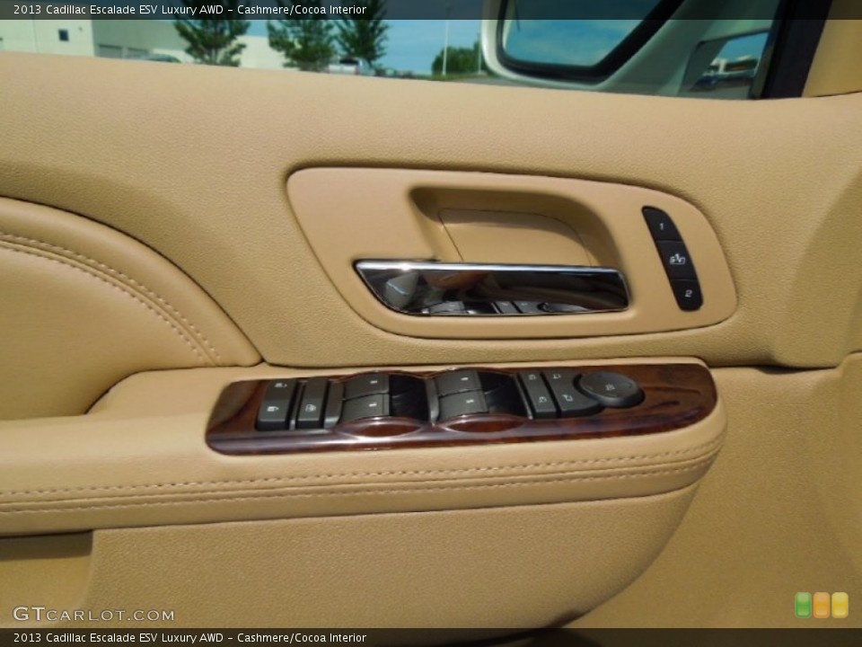 Cashmere/Cocoa Interior Controls for the 2013 Cadillac Escalade ESV Luxury AWD #68088761
