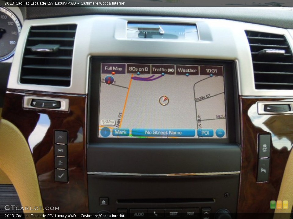 Cashmere/Cocoa Interior Controls for the 2013 Cadillac Escalade ESV Luxury AWD #68088785