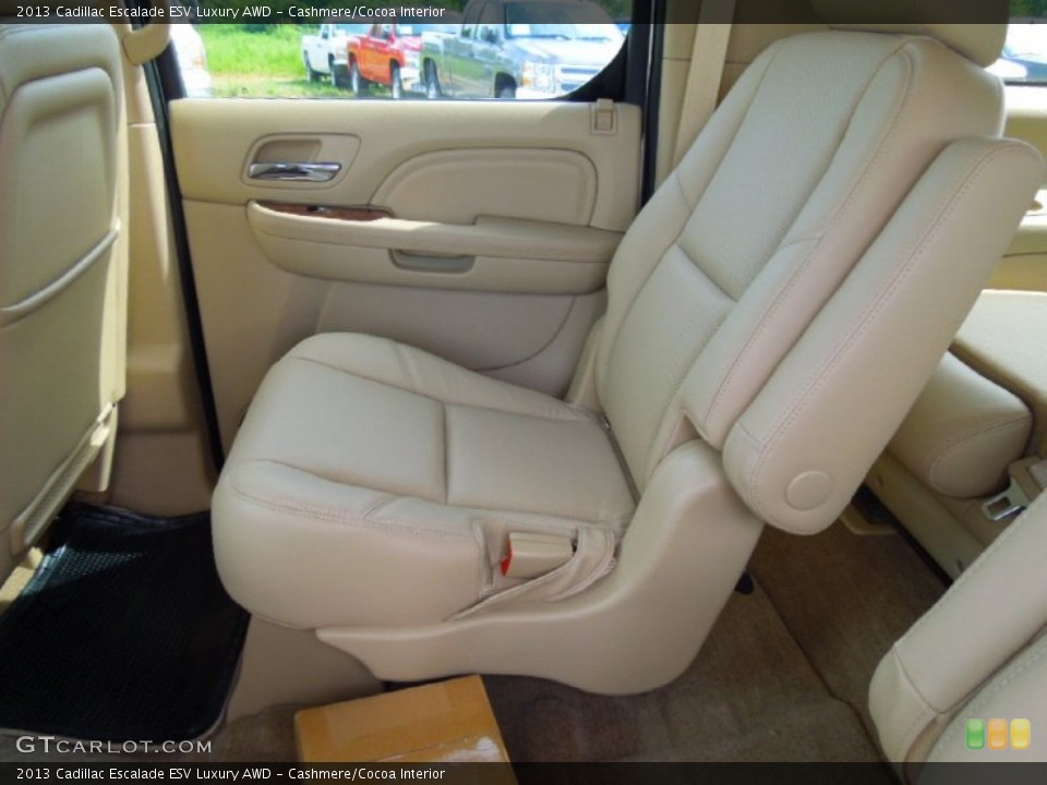 Cashmere/Cocoa Interior Rear Seat for the 2013 Cadillac Escalade ESV Luxury AWD #68088803