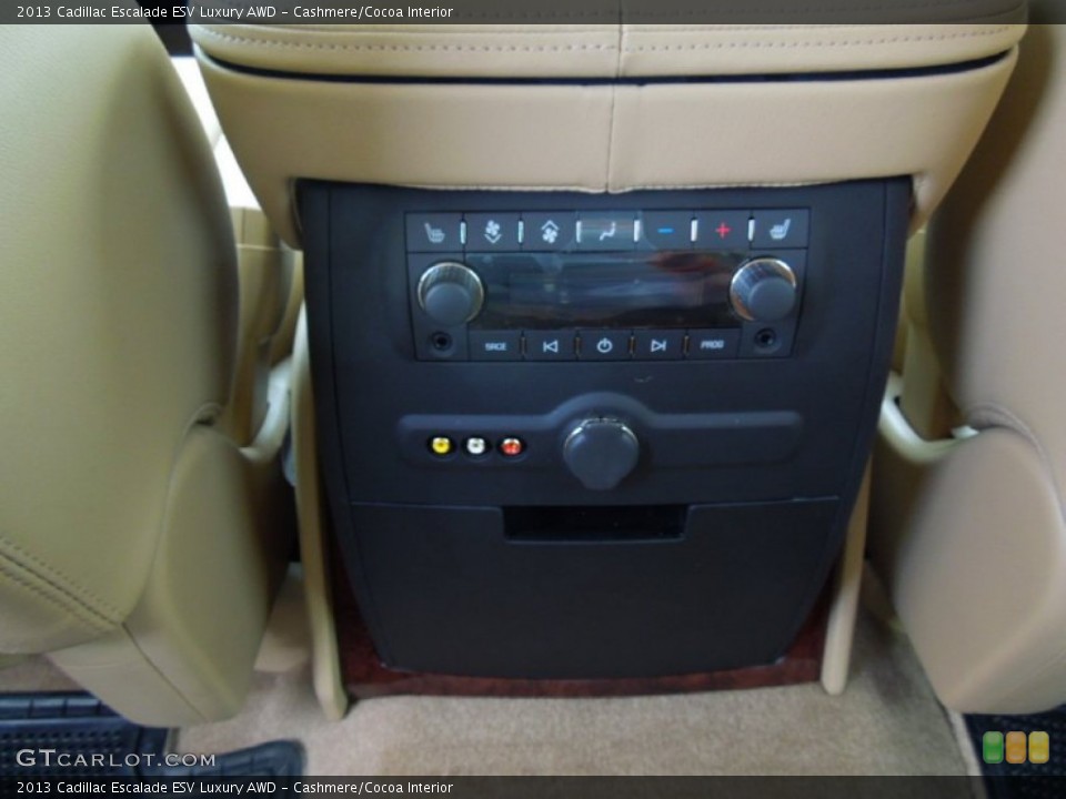 Cashmere/Cocoa Interior Controls for the 2013 Cadillac Escalade ESV Luxury AWD #68088809