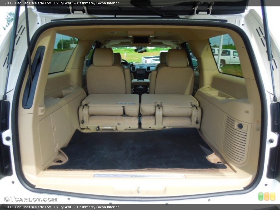 Cashmere/Cocoa Interior Trunk for the 2013 Cadillac Escalade ESV Luxury AWD #68088832