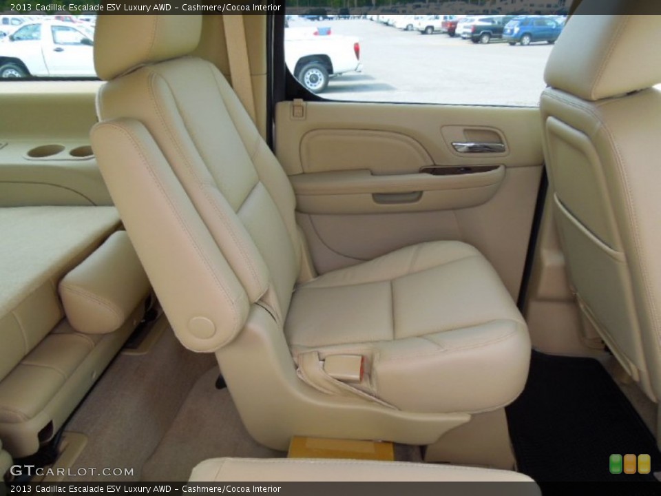 Cashmere/Cocoa Interior Rear Seat for the 2013 Cadillac Escalade ESV Luxury AWD #68088842