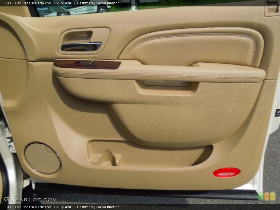 Cashmere/Cocoa Interior Door Panel for the 2013 Cadillac Escalade ESV Luxury AWD #68088860