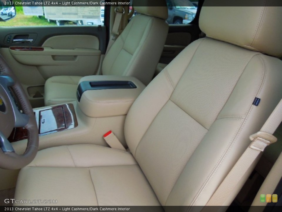 Light Cashmere/Dark Cashmere Interior Front Seat for the 2013 Chevrolet Tahoe LTZ 4x4 #68088935
