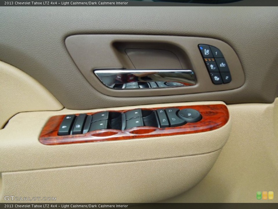 Light Cashmere/Dark Cashmere Interior Controls for the 2013 Chevrolet Tahoe LTZ 4x4 #68088944