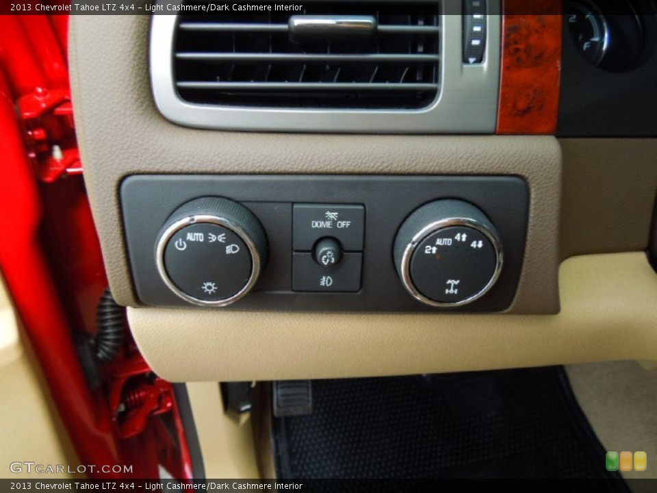 Light Cashmere/Dark Cashmere Interior Controls for the 2013 Chevrolet Tahoe LTZ 4x4 #68088950