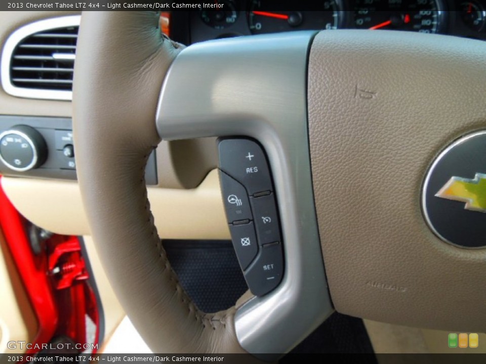 Light Cashmere/Dark Cashmere Interior Controls for the 2013 Chevrolet Tahoe LTZ 4x4 #68088964
