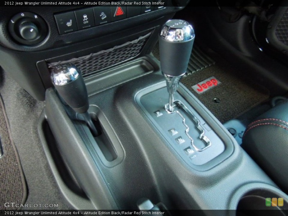 Altitude Edition Black/Radar Red Stitch Interior Transmission for the 2012 Jeep Wrangler Unlimited Altitude 4x4 #68090138