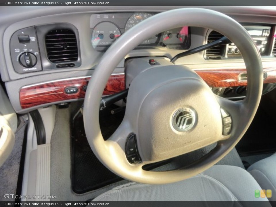 Light Graphite Grey Interior Steering Wheel for the 2002 Mercury Grand Marquis GS #68091824