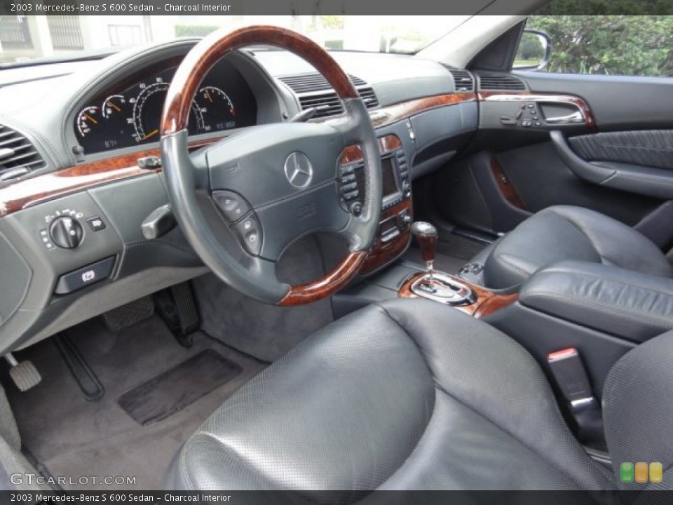 Charcoal Interior Prime Interior for the 2003 Mercedes-Benz S 600 Sedan #68094626