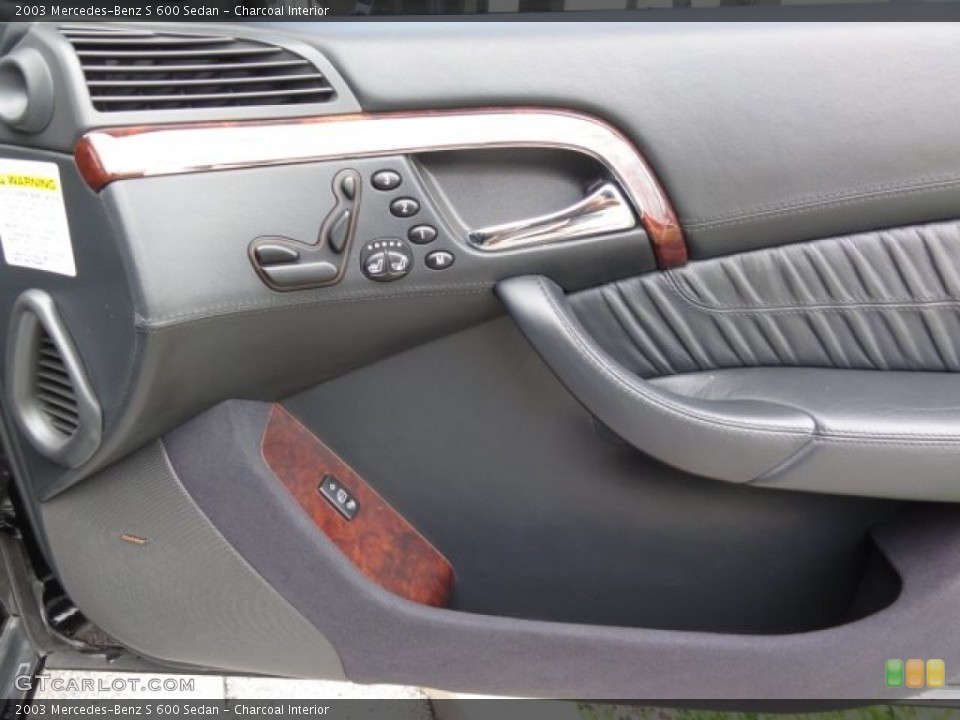 Charcoal Interior Controls for the 2003 Mercedes-Benz S 600 Sedan #68094635