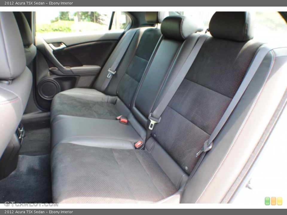 Ebony Interior Rear Seat for the 2012 Acura TSX Sedan #68094683